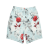 vista trasera del short deportivo estilo floral