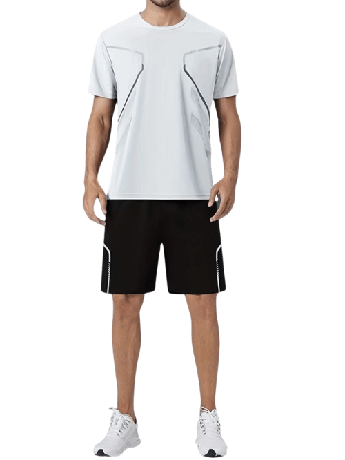 conjunto para correr color blanco masculino